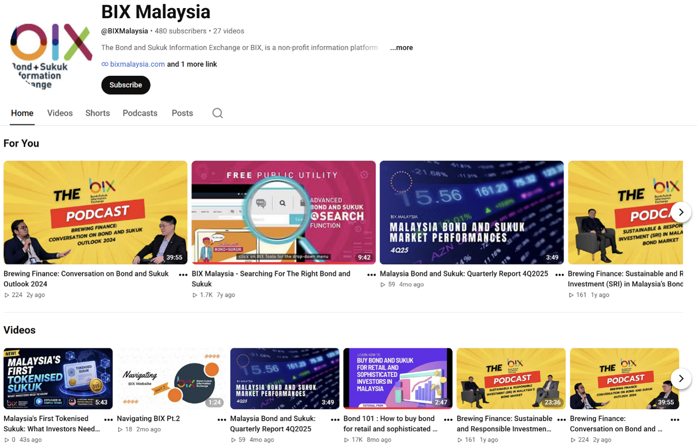 BIX Malaysia Youtube channel BIX Malaysia Youtube channel