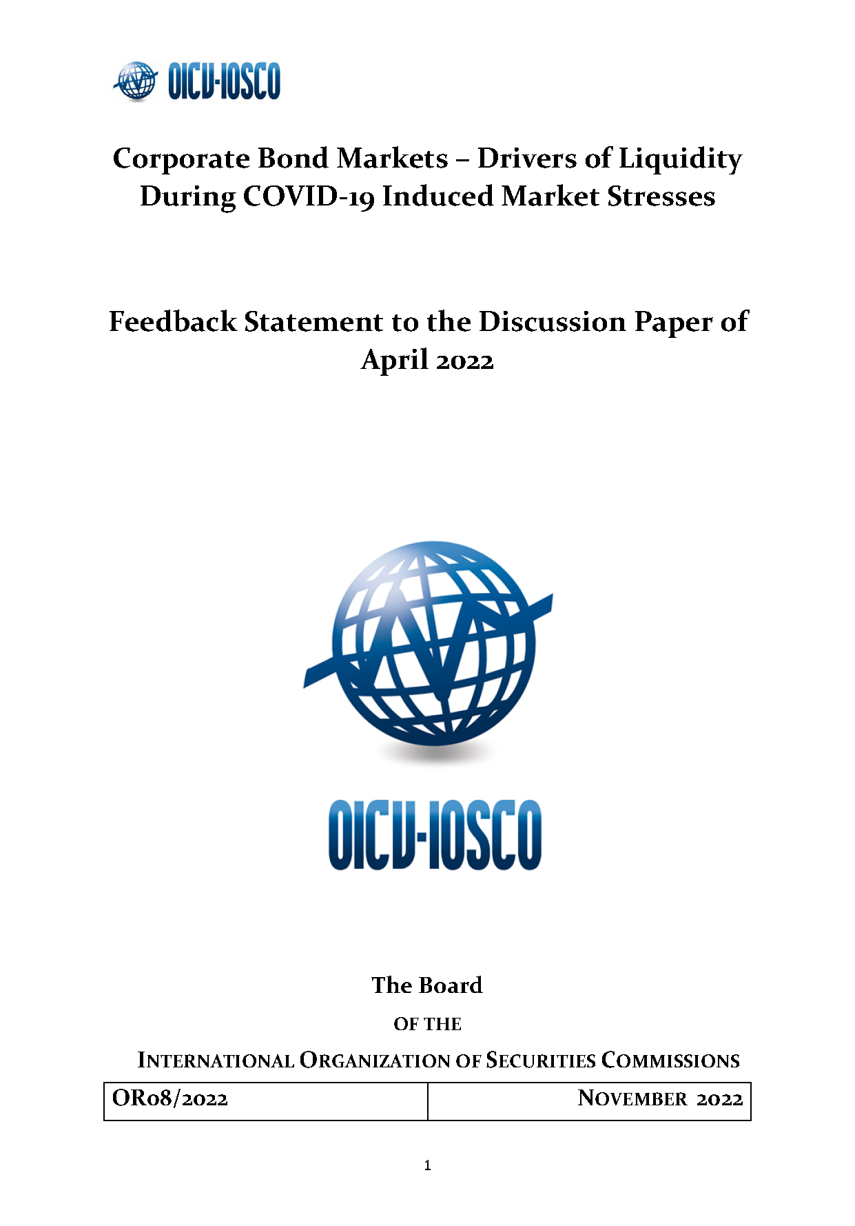 Feedback Statement to the Discussion Paper of April 2022 Feedback Statement to the Discussion Paper of April 2022